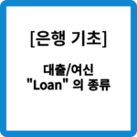 대출/여신(Loan)의 종류