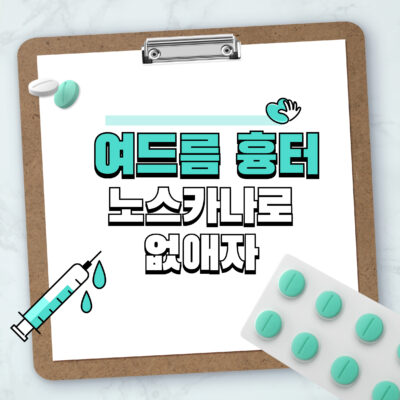 여드름 흉터 없애는 법 | 노스카나 겔(Noscarna Gel) 사용법과 효과