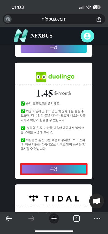 듀오링고 슈퍼 싸게 구독하는 법|네픽스버스 추가 할인 🎓 4 image 151