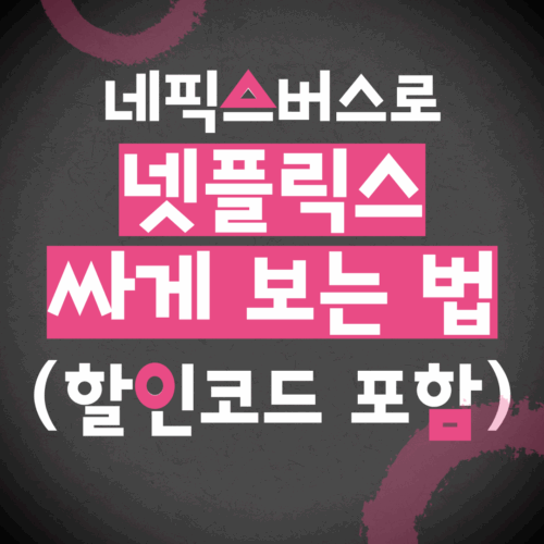 네픽스버스로 넷플릭스 싸게 보는 법 (할인코드 포함) 💸