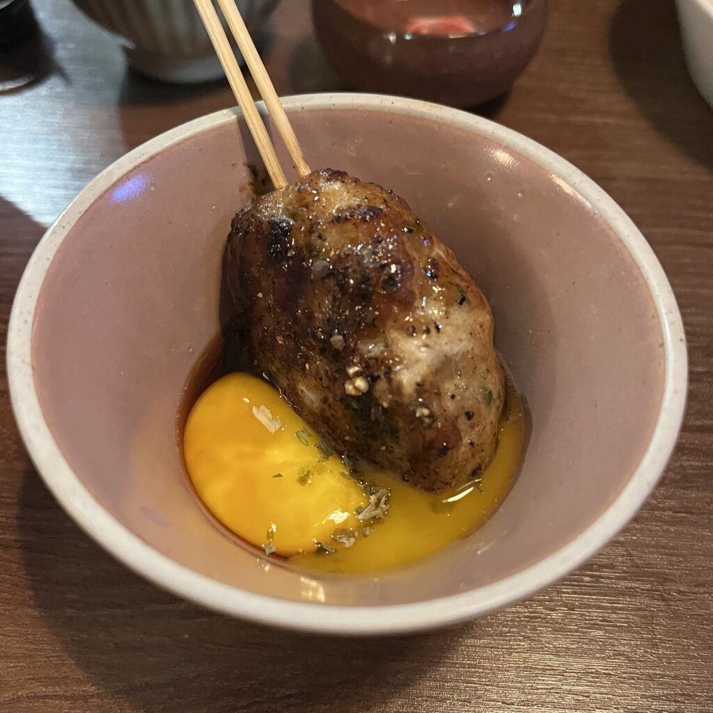 계란에 적셔먹는 꼬치