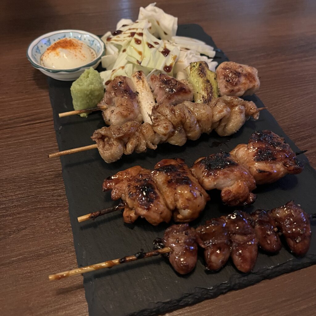 꼬치 4개