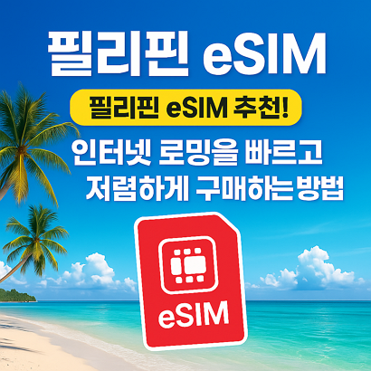 [필리핀 eSIM] 필리핀 이심 추천! 인터넷 로밍을 빠르고 저렴하게 구매하는 방법