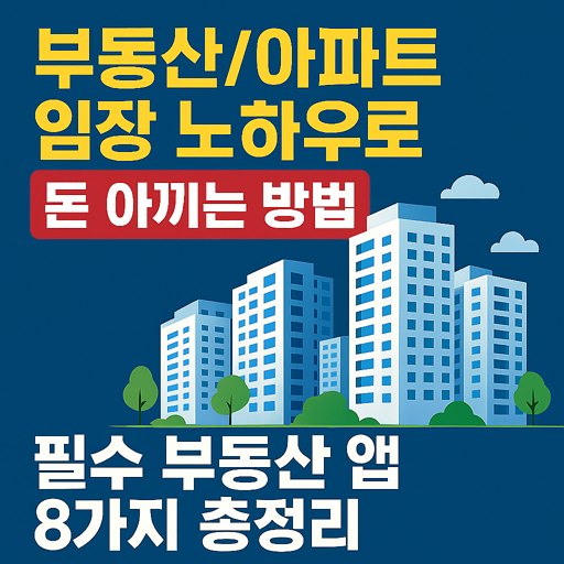 부동산/아파트 임장 노하우로 돈 아끼는 방법: 필수 부동산 앱 8가지 총정리
