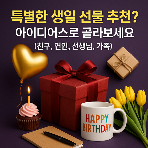 특별한 생일 선물 추천? 아이디어스로 골라보세요 (친구, 연인, 선생님, 가족)