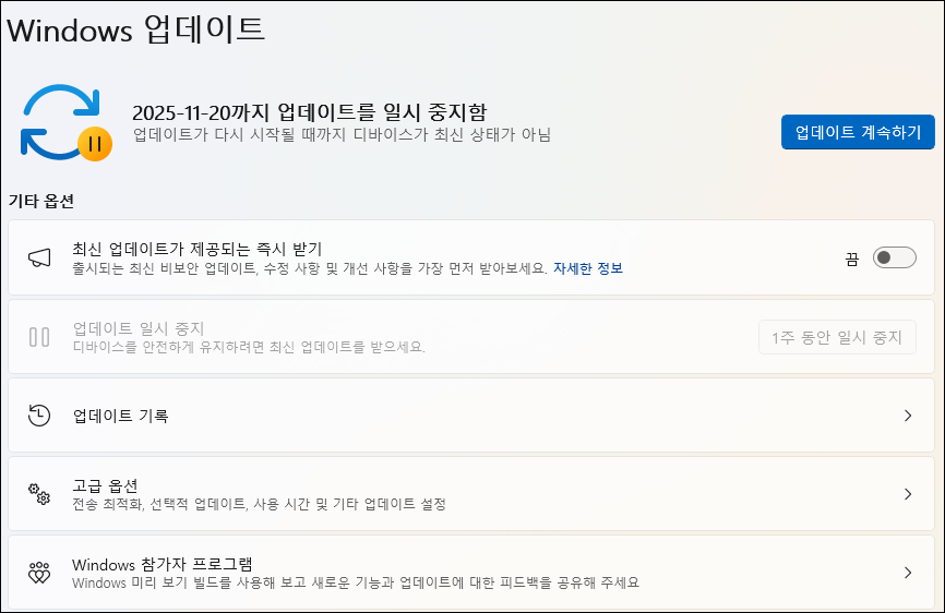 윈도우 업데이트