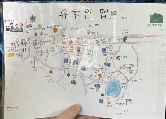 후쿠오카 버스투어 | 인디고 트래블로 유후인-유후다케-히타-다자이후 다녀온 후기 18 유후인 맵