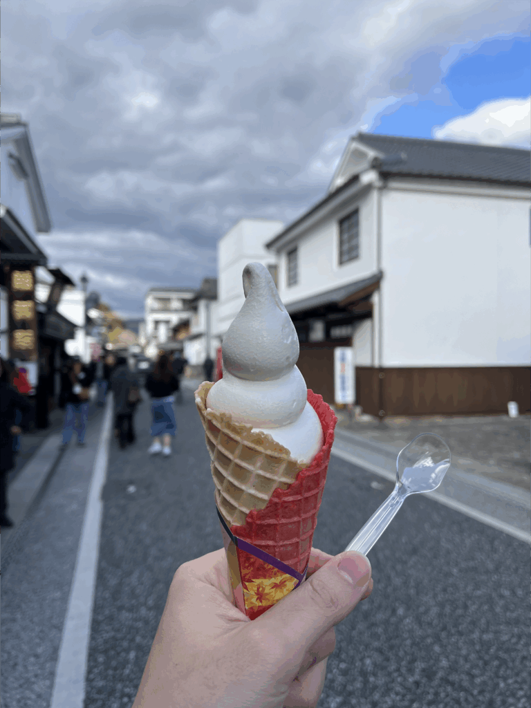 후쿠오카 버스투어 | 인디고 트래블로 유후인-유후다케-히타-다자이후 다녀온 후기 41 간장 아이스크림