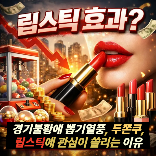 립스틱 효과? 경기불황에 뽑기열풍, 두쫀쿠, 립스틱에 관심이 쏠리는 이유 1 립스틱 효과? 경기불황에 뽑기열풍, 두쫀쿠, 립스틱에 관심이 쏠리는 이유