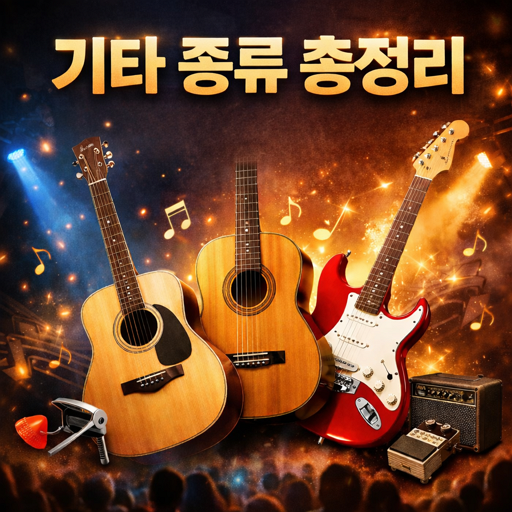 기타 종류 총정리 (어쿠스틱·클래식·일렉기타 차이 + 초보자 추천 가이드) 🎸 1 기타 종류 총정리 (어쿠스틱·클래식·일렉기타 차이 + 초보자 추천 가이드) 🎸