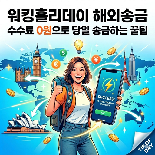 워킹홀리데이 해외송금 | 수수료 0원으로 당일 송금하는 꿀팁