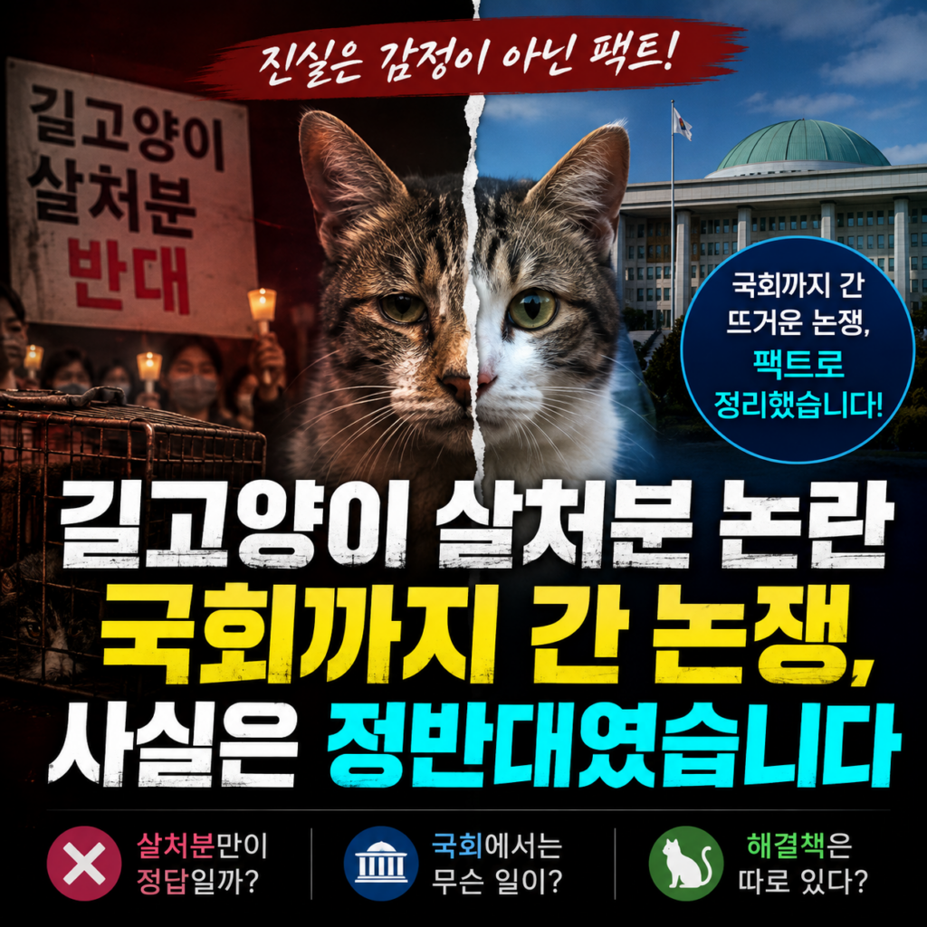 길고양이 살처분 논란 | 국회까지 간 논쟁, 사실은 정반대였습니다 1 길고양이 살처분 논란 | 국회까지 간 논쟁, 사실은 정반대였습니다