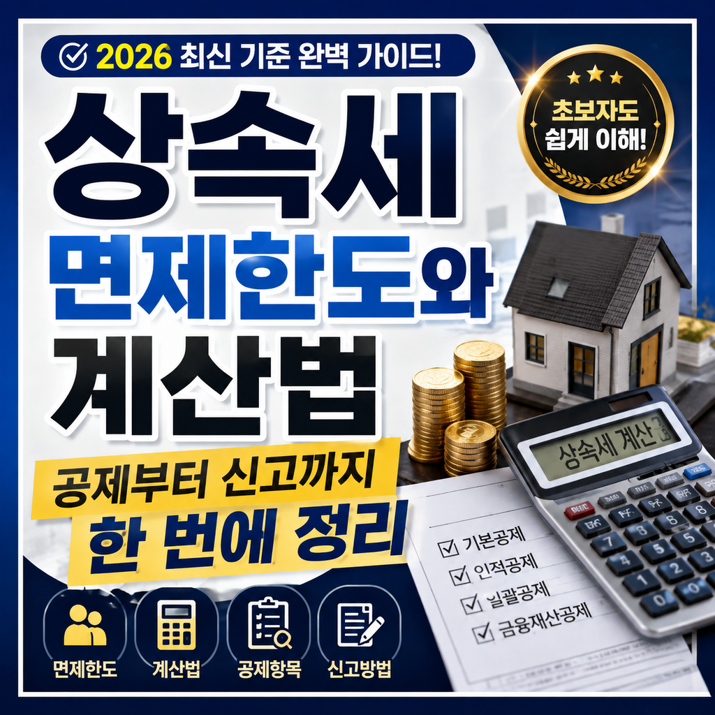 상속세 면제한도와 계산법, 공제부터 신고까지 한 번에 정리